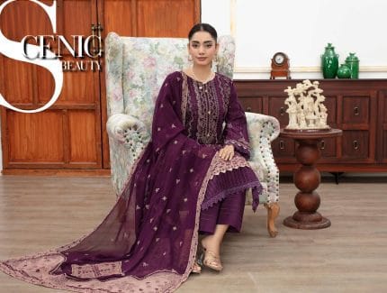 Aalaya Embroidered Luxury Lawn